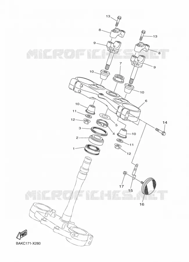 STEERING Yamaha MOTO 250 2024 WRF  WR250F