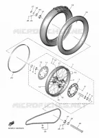 REAR WHEEL for Yamaha YZF 2024