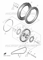 REAR WHEEL for Yamaha YZF 2024