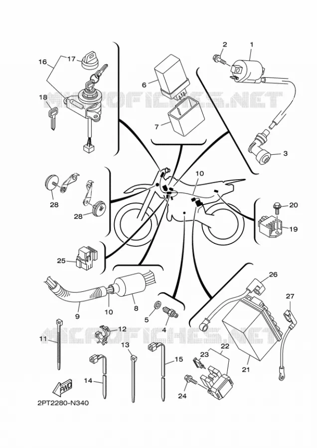 ELECTRICAL 1 Yamaha MOTO 125 2024 TTR  TT-R125LER / TT-R125LWE