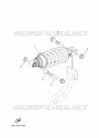 REAR SHOCK ABSORBER for Yamaha MT 2024