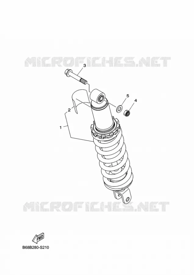 REAR SHOCK ABSORBER Yamaha MOTO 230 2024 TTR  TT-R230R