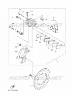 REAR BRAKE CALIPER for Yamaha MT 2023