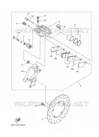 REAR BRAKE CALIPER for Yamaha MT 2023