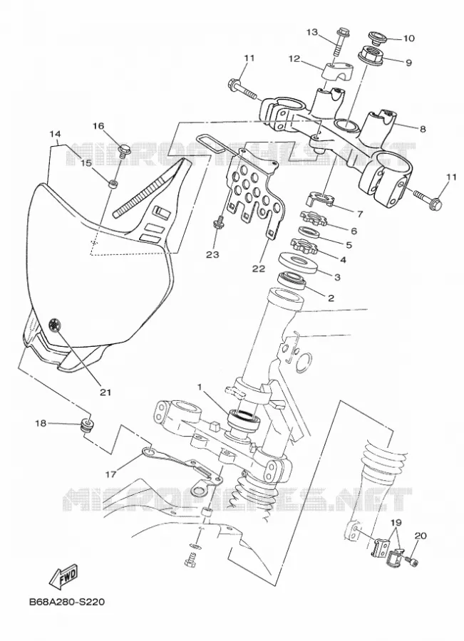 STEERING Yamaha MOTO 230 2023 TTR  TT-R230P