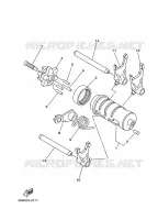 GEAR SHIFT SELECTOR DRUM / FORKS for Yamaha TW 2023
