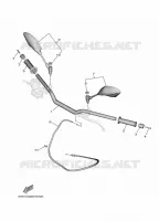 HANDLEBAR & CABLES for Yamaha MT 2023