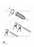 GEAR SHIFT SELECTOR DRUM / FORKS for Yamaha R7 2023