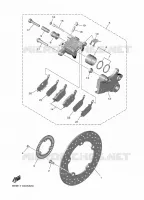 REAR BRAKE CALIPER for Yamaha R7 2023