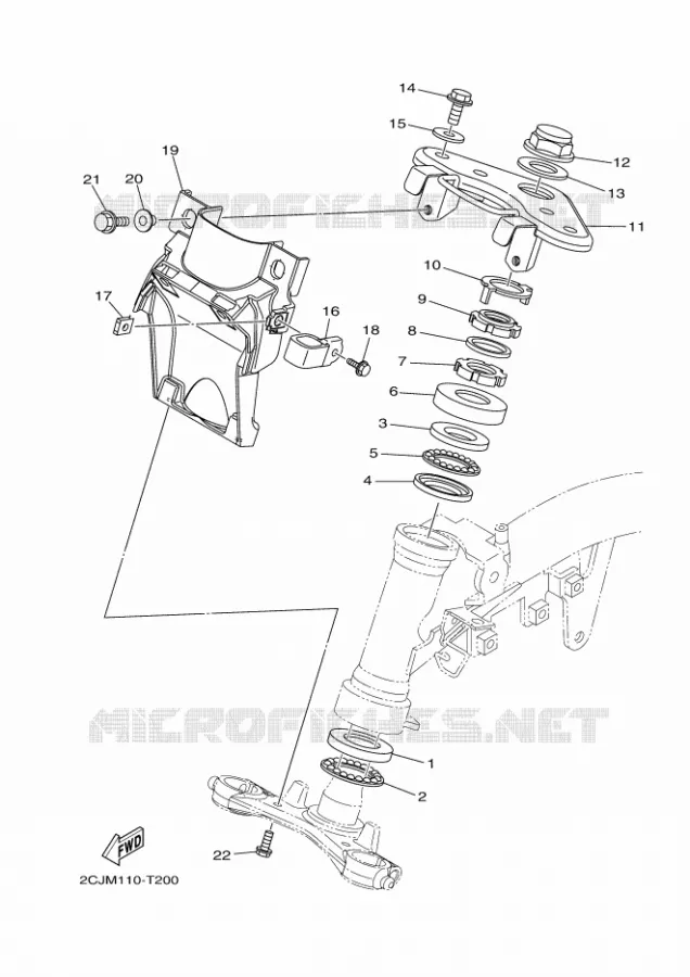 STEERING Yamaha MOTO 50 2023 TTR  TT-R50EP