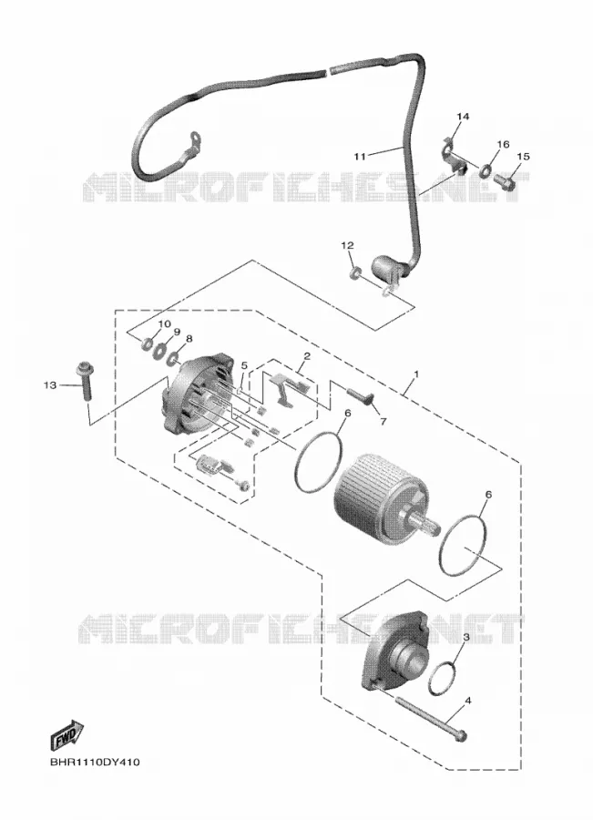 STARTER MOTOR Yamaha MOTO 450 2023 YZF  YZ450FP