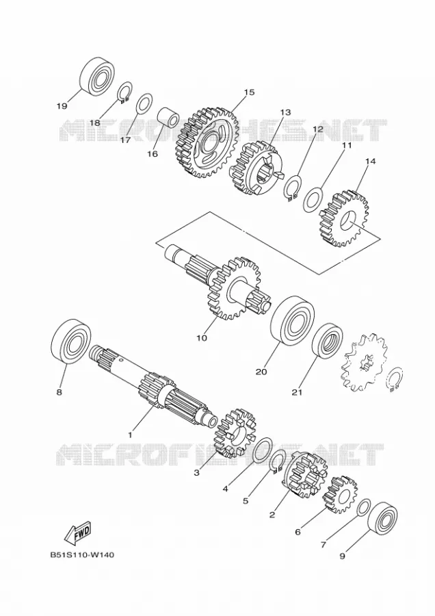 TRANSMISSION Yamaha MOTO 110 2023 TTR  TT-R110EP
