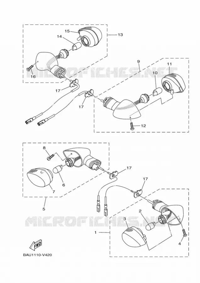 INDICATOR Yamaha MOTO 700 2023 TENERE  XTZ07AP / XTZ690