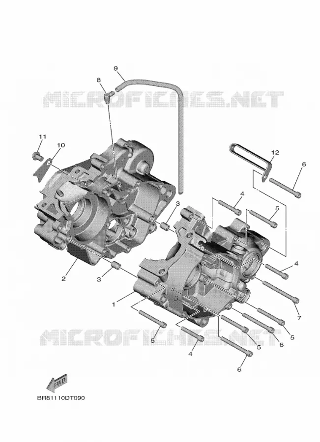 CRANKCASE Yamaha MOTO 65 2023 YZ  YZ65P