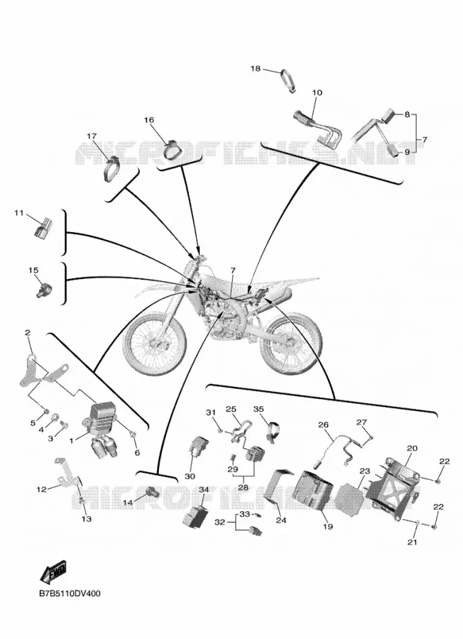 ELECTRICAL 2 Yamaha MOTO 250 2023 YZF  YZ250FP