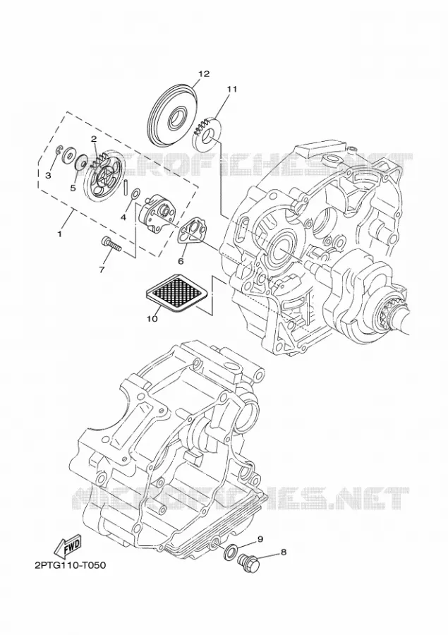 OIL PUMP Yamaha MOTO 125 2023 TTR  TT-R125LEP / TT-R125LWE