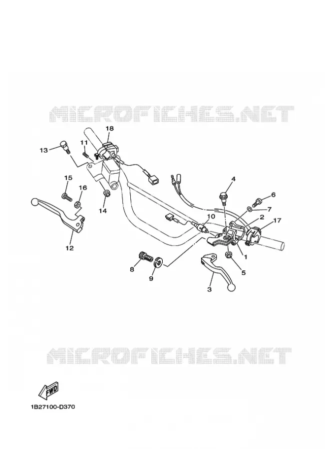 SWITCH / LEVER Yamaha MOTO 125 2023 TTR  TT-R125LEP / TT-R125LWE