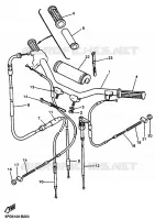 HANDLEBAR & CABLES for Yamaha PW 2022
