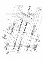 FRONT FORK for Yamaha YZ 2022