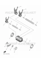 GEAR SHIFT SELECTOR DRUM / FORKS for Yamaha YZF 2022