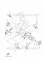 GEAR SHIFT SELECTOR DRUM / FORKS for Yamaha YZ 2022
