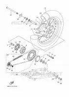 REAR WHEEL for Yamaha TENERE 2022