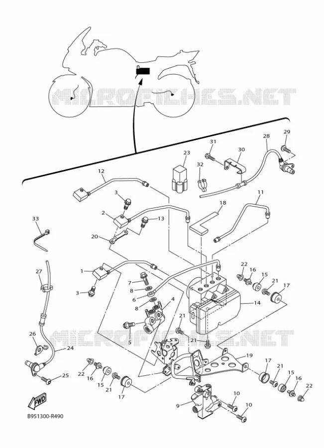 ELECTRICAL 3 Yamaha MOTO 1300 2022 FJR  FJR13AESN / FJR1300-AE