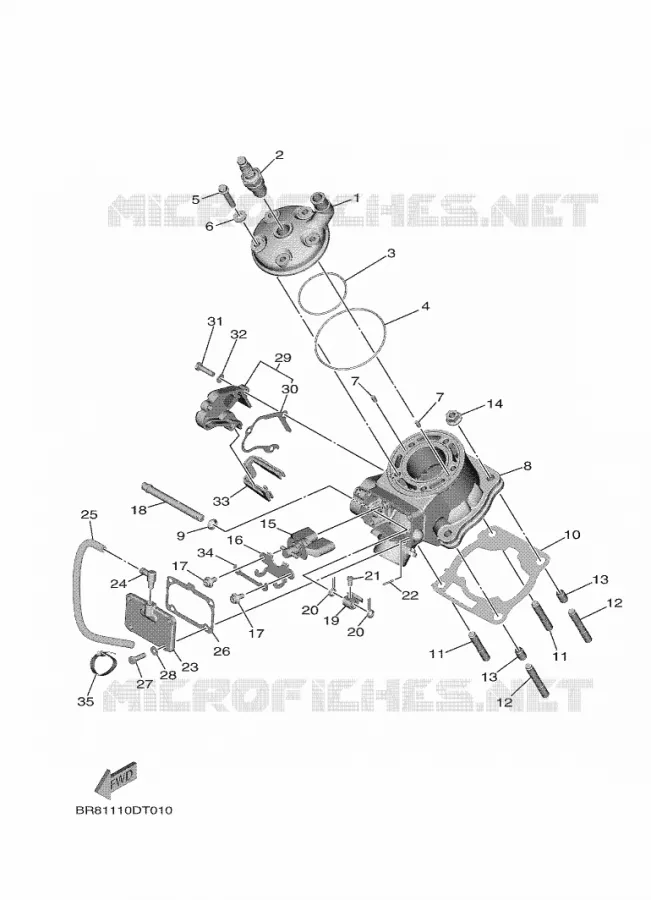 CYLINDER Yamaha MOTO 65 2022 YZ  YZ65N