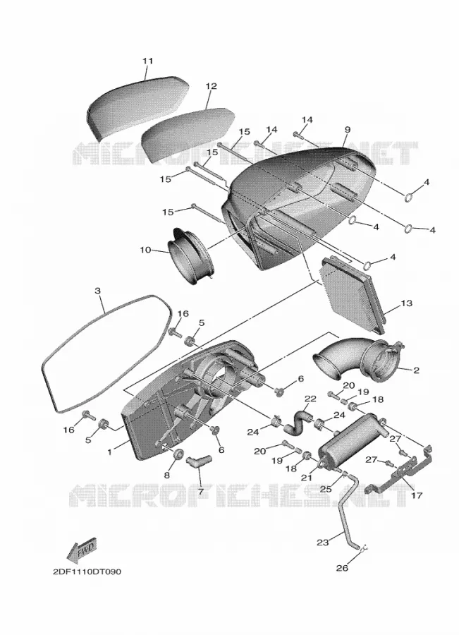 INTAKE 2 Yamaha MOTO 1900 2021 STAR VENTURE  XV19FDAMW/L / XV1900FDD