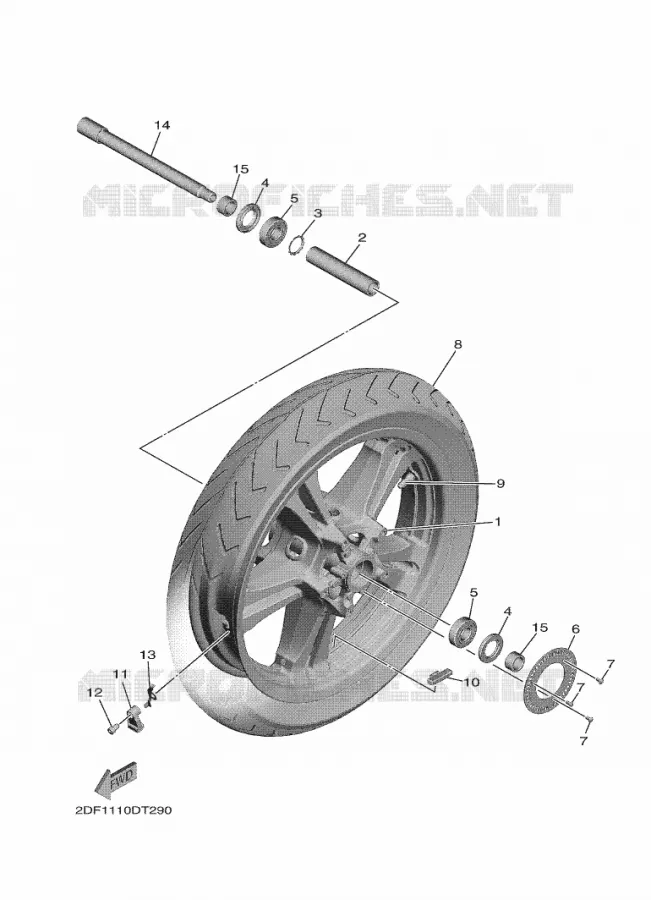 FRONT WHEEL Yamaha MOTO 1900 2021 STAR VENTURE  XV19FDAMW/L / XV1900FDD