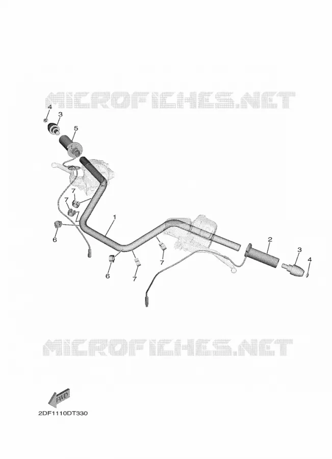HANDLEBAR & CABLES Yamaha MOTO 1900 2021 STAR VENTURE  XV19FDAMW/L / XV1900FDD