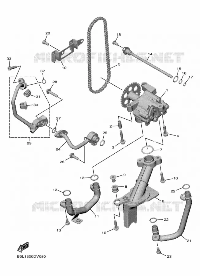OIL PUMP Yamaha MOTO 1000 2021 R1  YZF1000