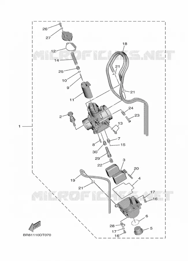 CARBURETOR Yamaha MOTO 65 2021 YZ  YZ65ML