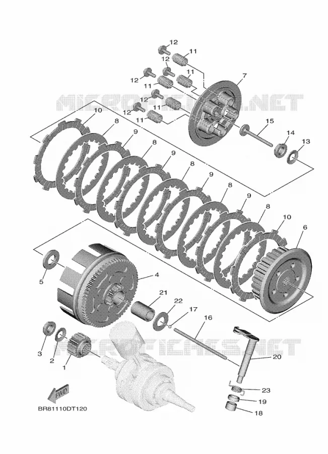 STARTER CLUTCH Yamaha MOTO 65 2021 YZ  YZ65ML