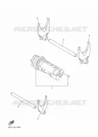 GEAR SHIFT SELECTOR DRUM / FORKS for Yamaha BOLT 2021
