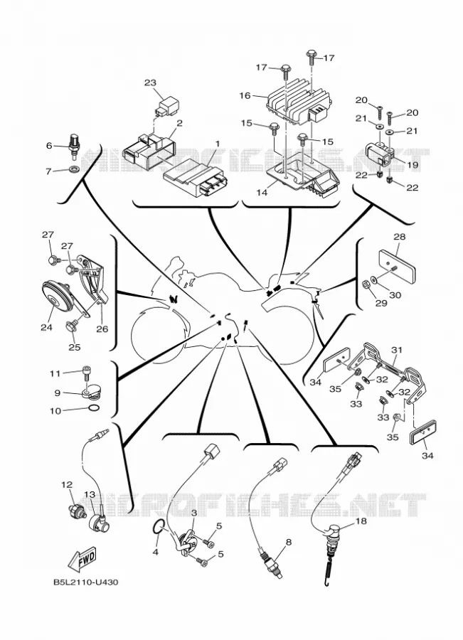 ELECTRICAL 2 Yamaha MOTO 300 2021 R3  YZF320-A