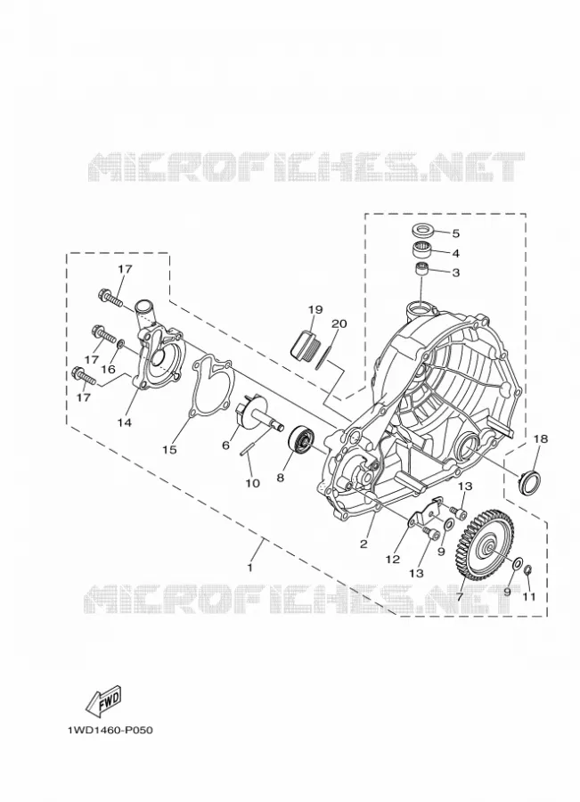 WATERPUMP / HOSES Yamaha MOTO 300 2021 R3  YZF320-A