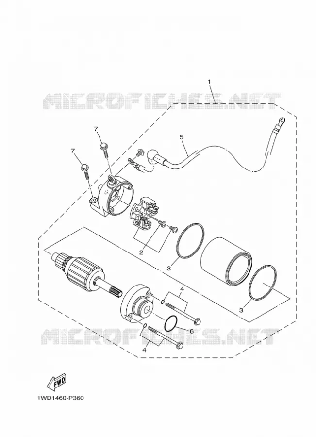 STARTER MOTOR Yamaha MOTO 300 2021 R3  YZF320-A