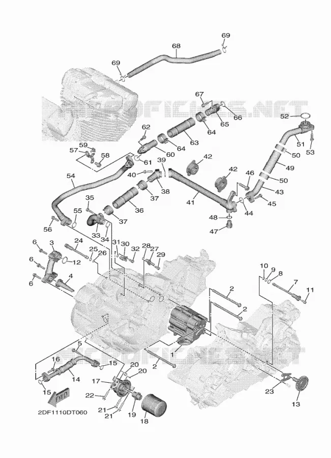 OIL PUMP Yamaha MOTO 1900 2020 STAR VENTURE  XV19FDL / XV1900FDD