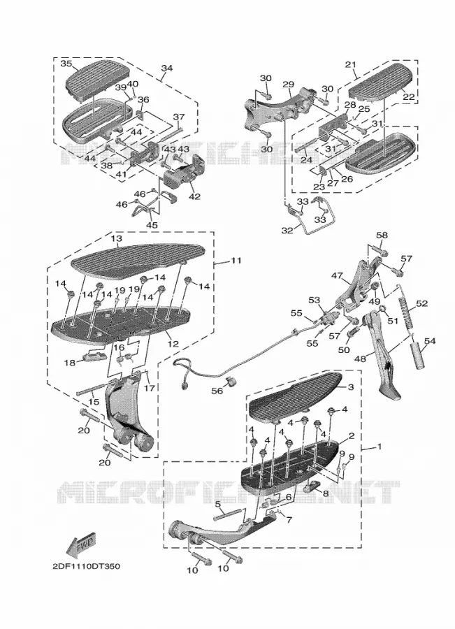 STAND / FOOTREST Yamaha MOTO 1900 2020 STAR VENTURE  XV19FDL / XV1900FDD