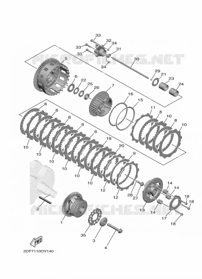 STARTER CLUTCH Yamaha MOTO 1900 2020 STAR VENTURE  XV19FDL / XV1900FDD