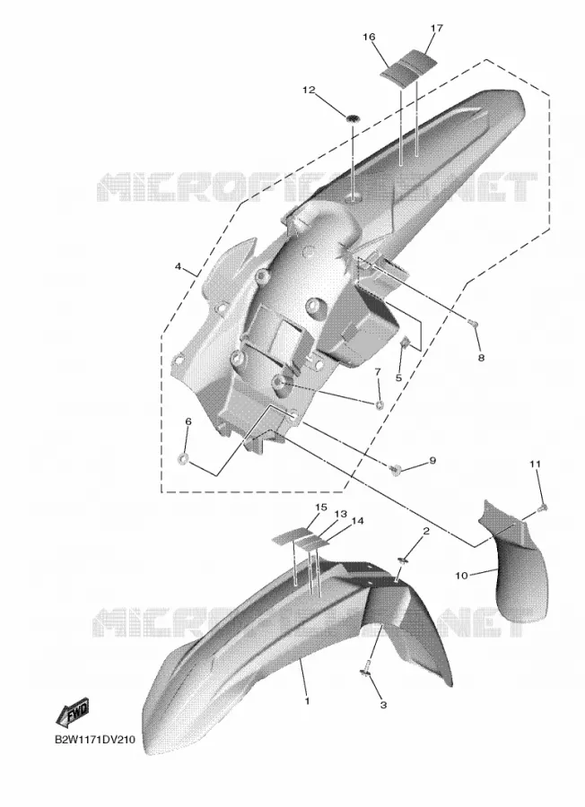 FENDER Yamaha MOTO 450 2020 YZF  YZ450F
