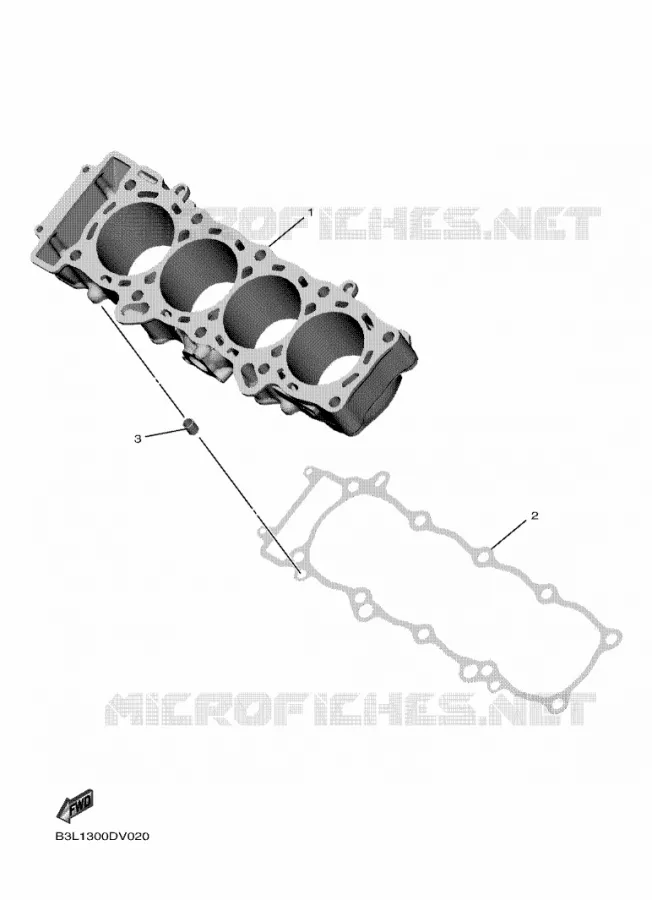 CYLINDER Yamaha MOTO 1000 2020 R1  YZF1000