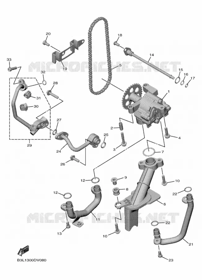 OIL PUMP Yamaha MOTO 1000 2020 R1  YZF1000
