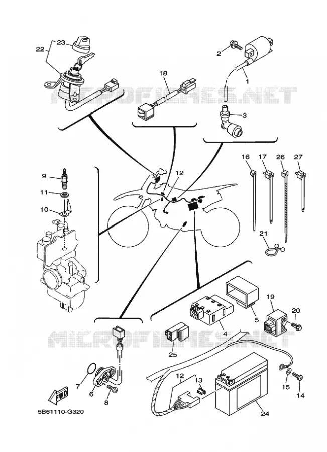 ELECTRICAL 1 Yamaha MOTO 110 2020 TTR  TT-R110EL