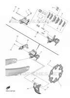 REAR BRAKE CALIPER for Yamaha YZF 2020