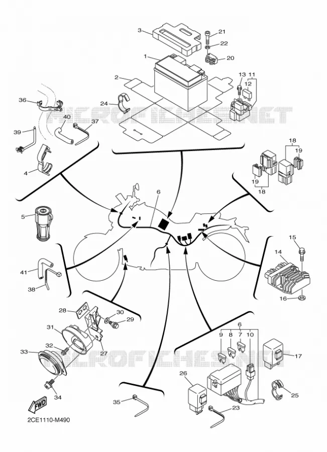 ELECTRICAL 2 Yamaha MOTO 1700 2020 VMAX  VMX17AL / VMX17