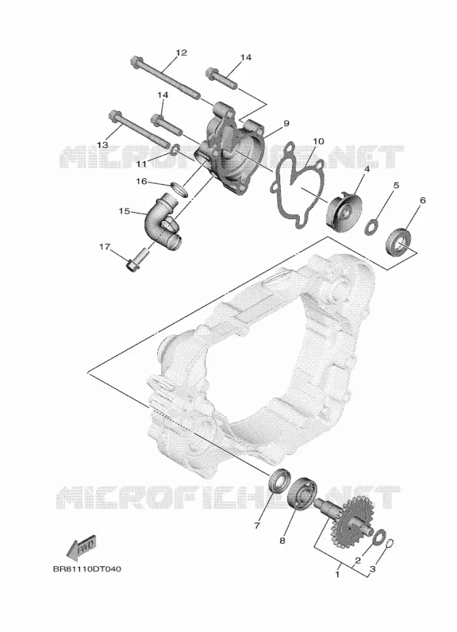 WATERPUMP / HOSES Yamaha MOTO 65 2020 YZ  YZ65
