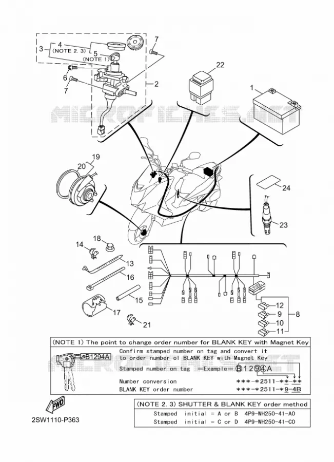 ELECTRICAL 2 Yamaha SCOOTER 155 2020 SMAX  XC155L