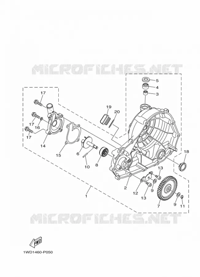WATERPUMP / HOSES Yamaha MOTO 300 2020 R3  YZFR3AL / YZF320-A